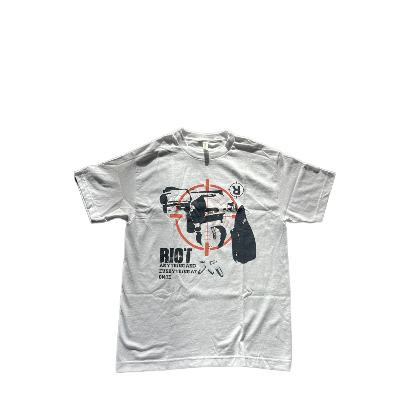 WHITE A GUN KILLS TEE